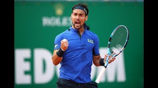 Fabio Fognini Breathtaking Shots in Huge Win vs Nadal  MonteCarlo 2019 SemiFinal [upl. by Rene]