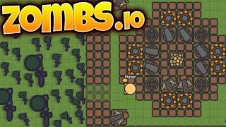 Zombsio  Build Defend Survive  Zombie Fortress Defense IO Game  Zombsio Gameplay Highlights [upl. by Drarej]