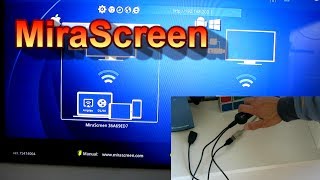 Miracast Dongle HDMI MiraScreen WiFi Display Receiver Unboxing amp Testing [upl. by Mehitable]