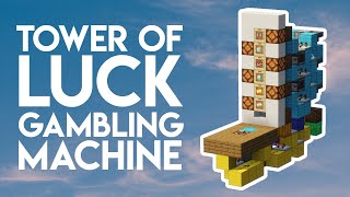 Tower of Luck Gambling Machine 💸  Minecraft Java amp Bedrock 1214 Redstone Tutorial [upl. by Dauf]