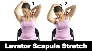 Levator Scapula Stretch  Ask Doctor Jo [upl. by Namreh877]