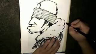 How to Draw a graffiti Character Cool Character [upl. by Perle]