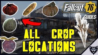 FALLOUT 76 Guide  All Crop Locations  Food Farming Guide 2019 [upl. by Dinsmore]