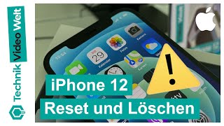 iPhone 12 📱 Reset  Zurücksetzen und Löschen  Deutsch [upl. by Scornik]