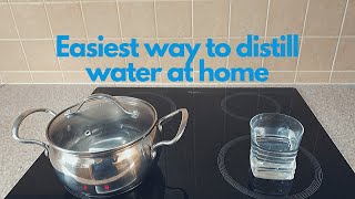 How to make distilled water at home EASIEST WAY [upl. by Barcellona178]