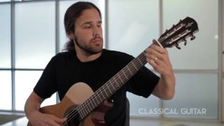 Review The Alvarez AC65HCE Blends Elements of Classical and SteelString Guitars [upl. by Lewendal]