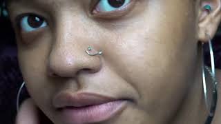 HOW TO PUT IN AND REMOVE A NOSE PIERCING NOSE SCREW [upl. by Aydan]