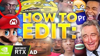 How To Edit 21st Century Humour Memes Premiere Pro [upl. by Jaquelin]