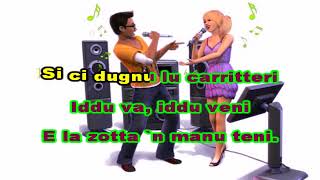 Folk Siciliano Cè la luna n menzu u mari karaoke [upl. by Catriona]