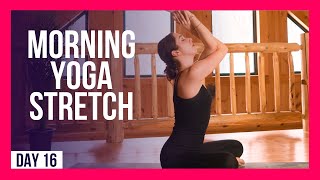 10 min Morning Yoga To Stretch amp Soothe For Pain Release – Day 16 STRETCH amp SOOTHE [upl. by Nhor]