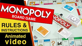 Monopoly Board Game Rules amp Instructions  How to Play Monopoly [upl. by Ydnis482]