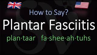 How to Pronounce Plantar Fasciitis CORRECTLY Meaning amp Pronunciation [upl. by Slayton]