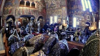 Russian Orthodox Presanctified Liturgy in Holy Trinity Monastery [upl. by Eadwina]