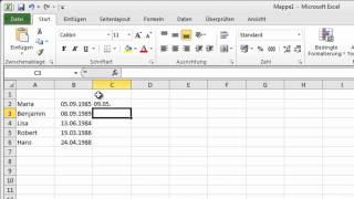 Excel 2010  Termine nach Geburtstag sortieren [upl. by Enytsirk]