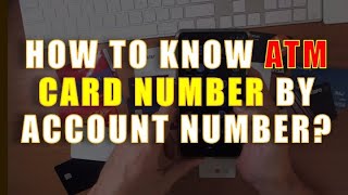 How do I find my debit card number without my card [upl. by Zoarah]