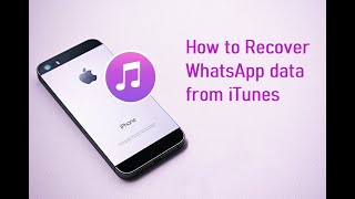 How to Restore WhatsApp Data from iTunes [upl. by Suoivatco]