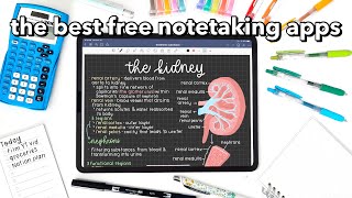 the BEST FREE notetaking apps 🌷 [upl. by Elockcin]