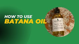 How to use Batana Oil Scalp and Hair Serum [upl. by Aisauqal]