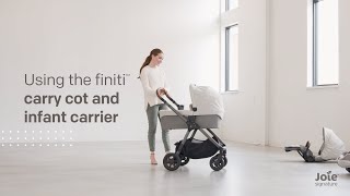 Joie Signature finiti™  How to connect with a carry cot or infant carrier [upl. by Sixla]