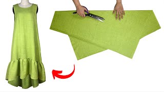 2 Ways to Wear Stylish Dresses in Summer 👗 Very Easy and Cute Dress Cutting and Stitching ✂️ [upl. by Nossila]