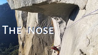 Yosemite Rock Climbing  Nose In A Day  El Capitan  8 Hour NIAD [upl. by Ennovy]