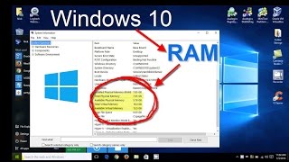 Windows 10  How to check RAMMemory  System Specs  Free amp Easy [upl. by Cerell883]