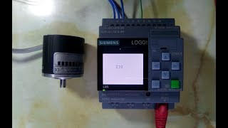 PLC LOGO 8 Siemens con Encoder Incremental [upl. by Eeresid913]