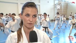 Narzeczona Roberta Lewandowskiego to mistrzyni karate z Pruszkowa Zobacz jak trenuje [upl. by Atterg34]