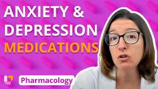 Medications for Anxiety and Depression  Pharmacology  Nervous System  LevelUpRN [upl. by Nettirb]