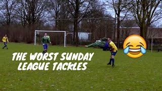 The Worst Sunday League Tackles [upl. by Ardnued693]