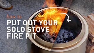 ANSWERED How do I put the fire out in my Solo Stove fire pit [upl. by Auod]