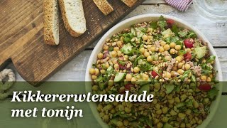 Kikkererwtensalade met Tonijn  Koken met Petra [upl. by Tebor165]