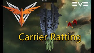 Carrier ratting  EVE Online [upl. by Kimmi479]