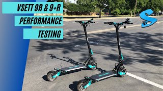 Vsett 9R and 9R Electric Scooter Performance Testing [upl. by Seigler703]