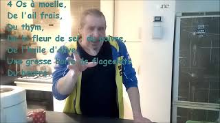 Recette simple rapide et peu chère  Los à moelle accompagné de flageolets verts [upl. by Alber]