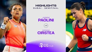 Jasmine Paolini vs Sorana Cirstea  2024 Dubai Semifinal  WTA Match Highlights [upl. by Zacharia]