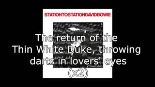 Station to Station  David Bowie  Lyrics [upl. by Balbinder354]