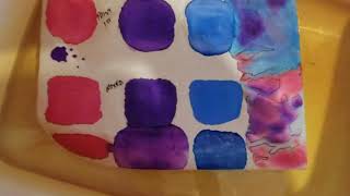 Making watercolor permanent for fabric [upl. by Oretos101]