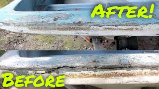 How to Fix Fiberglass Delamination  Boston Whaler 13 Restoration Part 2 [upl. by Sikram]