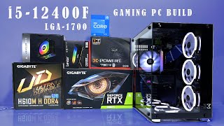 INTEL i512400F RTX3060 GAMING PC BUILD [upl. by Eelrebma469]