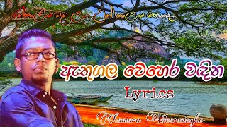 Athugala Wehera Wadina රන්තාලිය වැව  Lyrics  Chamara Weerasinghe [upl. by Hsetirp]