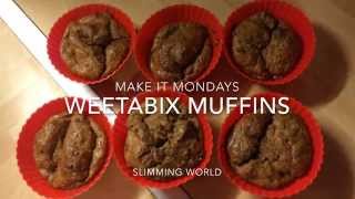 Slimming World Recipes Syn Free  Weetabix Muffins [upl. by Llireva]