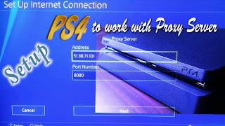 How to setup PS4 to work with proxy server [upl. by Avrenim]