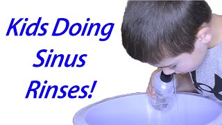 Pediatric Nasal Rinse  How a Sinus Rinse is Performed in Kids [upl. by Olmsted91]