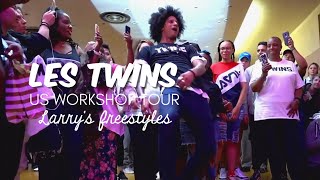 LES TWINS  BEST LARRYS FREESTYLES US Tour [upl. by Ofella]