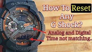 How To Reset Casio G Shock Watch [upl. by Esila182]