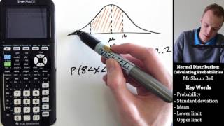 Normal Distribution Calculating Probabilities TI 84 Plus CE [upl. by Cheadle]