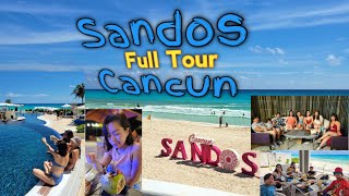 Sandos Cancun  Full Review amp Walking Tour  Mexico [upl. by Lampert407]