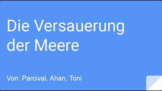 Schülervideo Versauerung der Meere durch steigende CO2Konzentration [upl. by Gujral]