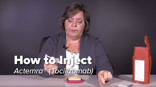 How To Inject Actemra tocilizumab [upl. by Dusen]